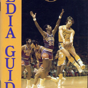 1973-74 Los Angeles Lakers media guide