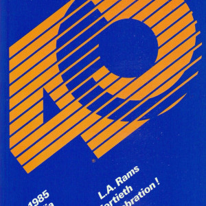 1985 Los Angeles Rams media guide