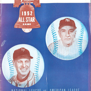 1952 Major League Baseball All-Star Game program
