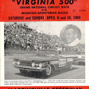 1960 Virginia 500 program