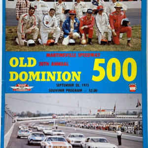 1975 Old Dominion 500 program