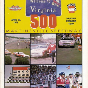 1975 Virginia 500 program