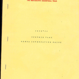 1973-74 Memphis Tams media guide