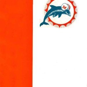 1970 Miami Dolphins media guide