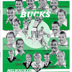 1985 Milwaukee Bucks playoff media guide