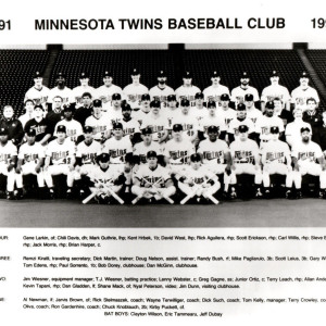1991 Minnesota Twins Team Photo