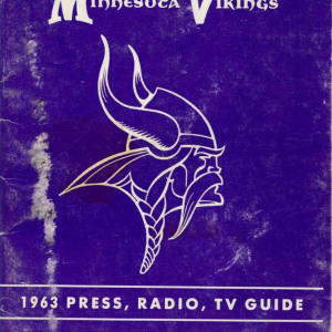 1963 Minnesota Vikings media guide