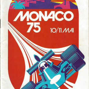 1975 Monaco Grand Prix race program