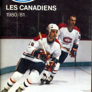 1980-81 Montreal Canadiens media guides/yearbook