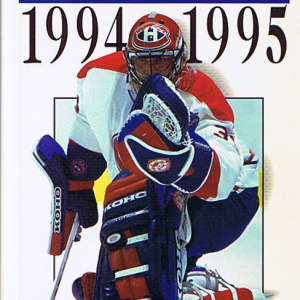 1994-95 Montreal Canadiens media guides/yearbook