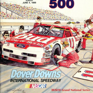1989 Budweiser 500 program