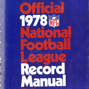 1978 National Football League (NFL) record manual