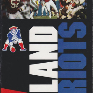 1989 New England Patriots media guide
