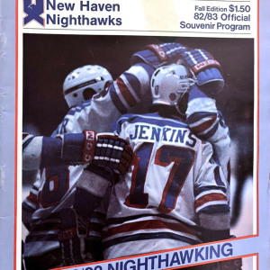 1982-83 New Haven Nighthawks program