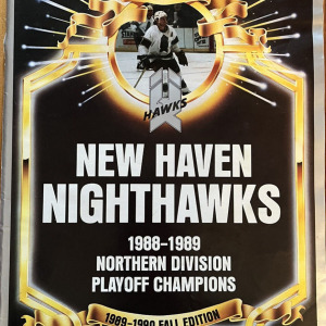 1989-90 New Haven Nighthawks program