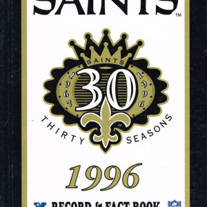 1996 New Orleans Saints media guide