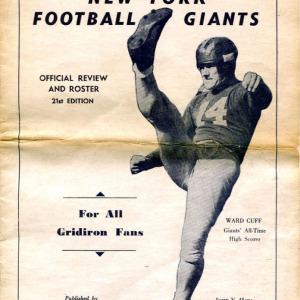 1945 New York Giants media guide
