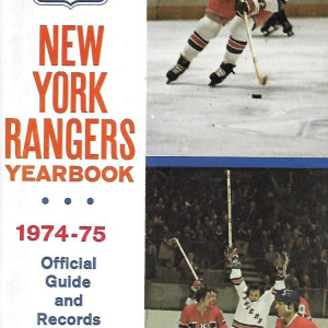 1974-75 New York Rangers media guide