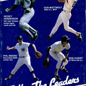 1986 New York Yankees media guide