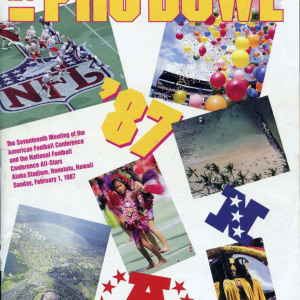1987 Pro Bowl program