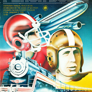 1981 Peach Bowl (January) program