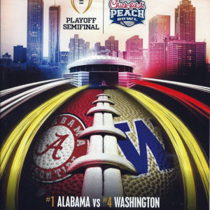 NCAA Bowl Game Program: 2016 Peach Bowl (Alabama Crimson Tide vs. Washington Huskies)