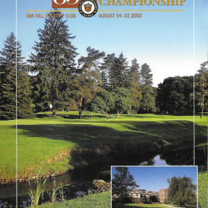 2003 PGA Championship program