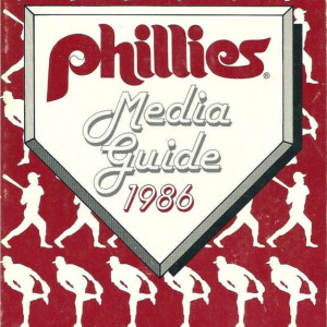1986 Philadelphia Phillies media guide