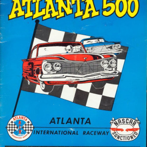 1960 Atlanta 500 program