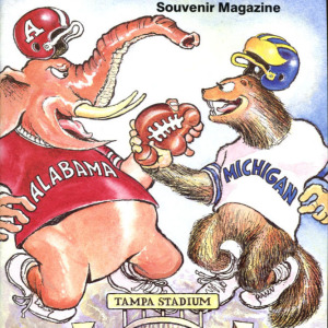 1988 Hall of Fame Bowl program