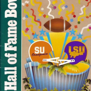 1989 Hall of Fame Bowl program