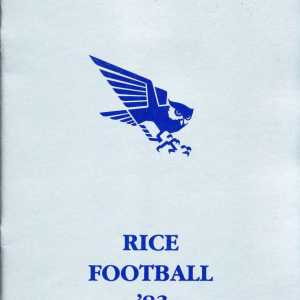 1983 Rice Owls football media guide