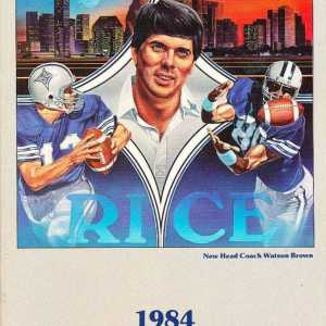 1984 Rice Owls football media guide