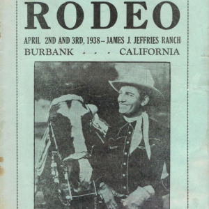1938 Burbank Rodeo program