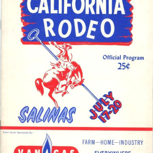1957 California Rodeo program