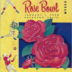 1958 Rose Bowl program
