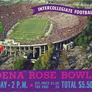1959 Rose Bowl ticket