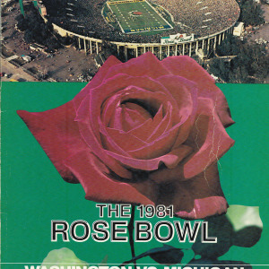 1981 Rose Bowl program