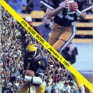 1981 Rose Bowl media guide