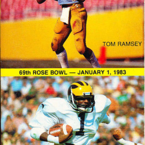 1983 Rose Bowl media guide