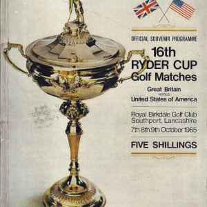 1965 Ryder Cup program