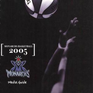 2005 Sacramento Monarchs media guide