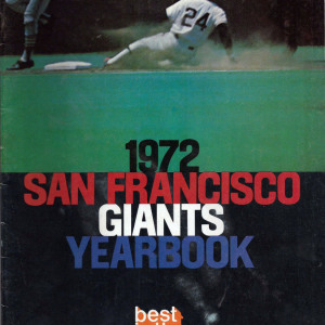 1972 San Francisco Giants yearbook