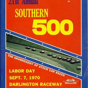1970 Southern 500 program