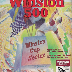 1985 Winston 500 program