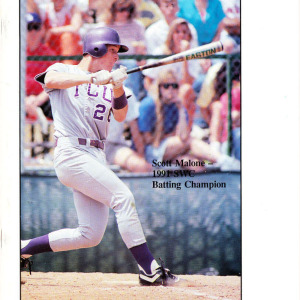 1992 TCU Horned Frogs baseball media guide