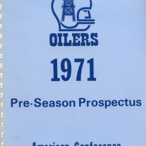 1971 Houston Oilers prospectus