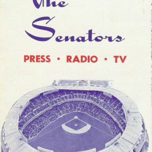 MLB Media Guide: Washington Senators (1962)
