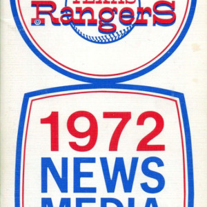 MLB Media Guide: Texas Rangers (1972)