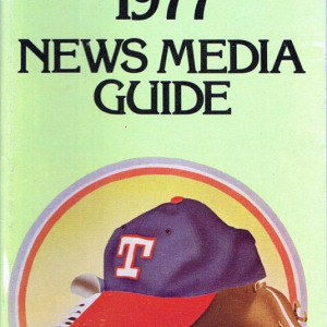 MLB Media Guide: Texas Rangers (1977)